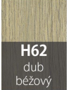 Přechodový profil 30 mm oblý samolepící Dub béžový H62 Profil Team s. r. o. - 2