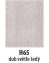 Přechodový profil 30 mm oblý samolepící Dub světle šedý H65 Profil Team s. r. o. - 2