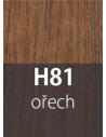 Přechodový profil 30 mm oblý samolepící Ořech H81 Profil Team s. r. o. - 2