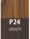 Přechodový profil 30 mm oblý samolepící Ořech P24 Profil Team s. r. o. - 2