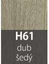 Přechodový profil 30 mm oblý samolepící Dub šedý H61 Profil Team s. r. o. - 2