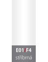 Přechodový profil 30 mm oblý šroubovací Stříbrná E01 Profil Team s. r. o. - 2